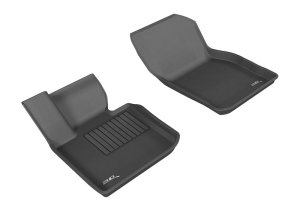 Mini Convertible Floor Mats - Front - 3D MAXpider - KAGU Series - Black - `14-`19